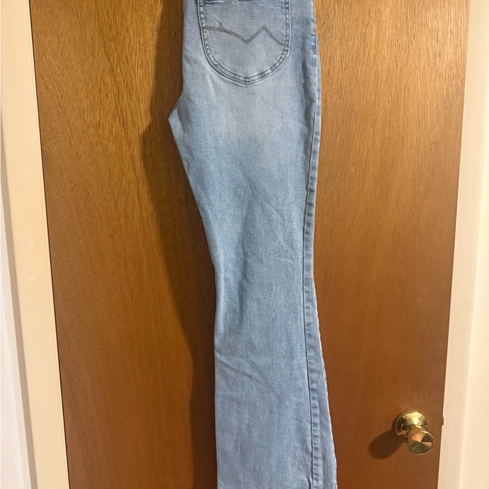 High Rise Bootcut Jeans - Light Blue - Picture 2 of 4